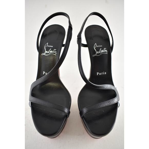 Christian Louboutin Rosalie Alta 150 Black Strap Platform Sandal Heel Pump 41 - Picture 5 of 13